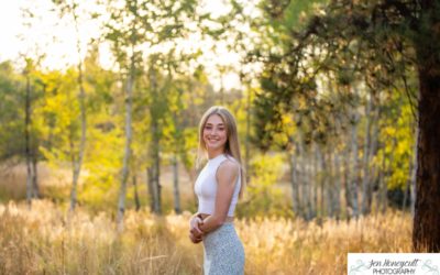 Ella’s high school senior photo session at Downtown Morrison and Meyer Ranch park by Littleton photographer