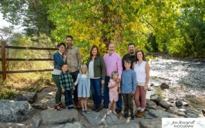 The {O} extended family session at Clear Creek History Park in Golden by Littleton photographer