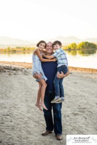 Littleton family photographer Standley Lake Colorado yellow trees leaves fall brother sister beach sand love sunset photography Halloween