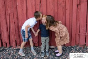 Littleton family photographer in Colorado 17 Mile House Parker fall leaves big trees brothers sister cute kids two year old sunset photography