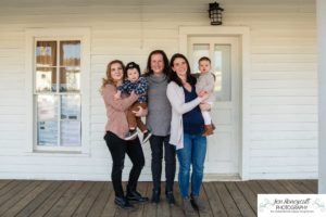 Littleton family photographer grandmother grandkids babies baby boy girl sisters cousins 17 Mile House Parker Colorado sunset fall photography barns