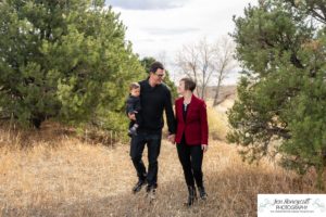 Littleton family photographer Colorado Belmar Park Lakewood Heritage Center baby Ramones t-shirt lake bridge photography fall