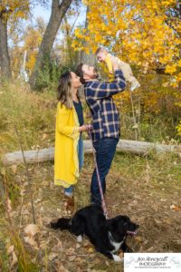 Littleton family photographer McKay Lake Colorado fall photography grandparents grandchildren dog extended baby