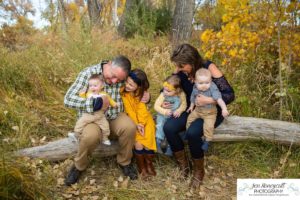 Littleton family photographer McKay Lake Colorado fall photography grandparents grandchildren dog extended baby cousins
