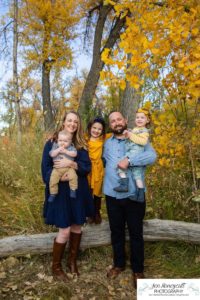 Littleton family photographer McKay Lake Colorado fall photography grandparents grandchildren dog extended baby