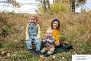 Littleton family photographer McKay Lake Colorado fall photography grandparents grandchildren dog extended baby