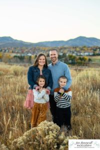 Littleton family photographer in Colorado mini photo session foothills sunset brother sister photography sweet light