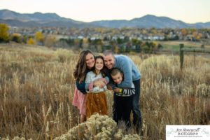 Littleton family photographer in Colorado mini photo session foothills sunset brother sister photography sweet light