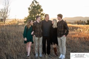 Littleton family photographer mini photo session Ken Caryl area park in Colorado at sunset photography teen kids brothers sister fall