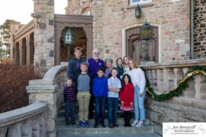 Littleton family photographer Highlands Ranch Mansion Colorado extended cousins grandparents grandchildren fall morning light photography