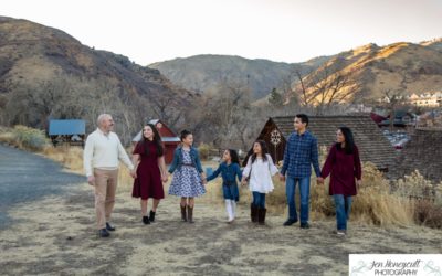 The {K} family of 7 at Clear Creek History park in Golden, Colorado by Littleton photographer