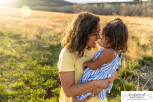 Littleton family photographer extended grandparents grandchildren Hildebrand Ranch little girls cousins kids daughter sisters foothills sunset photography