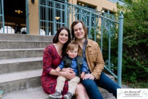 Littleton family photographer Denver City park toddler boy boathouse mother father son spring Colorado photography trees bloom