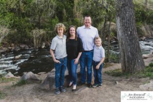 Littleton family photographer Morrison urban photo session boys brothers mother father sons bridge license plate wall photography sunset spring Colorado river