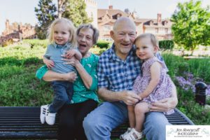 Littleton family photographer Highlands Ranch Mansion extended grandparents twins brother sister two year old sunset summer photography grandmother grandfather grandchildren mother father