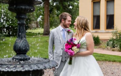 Aaron & Robyn’s garden wedding at the Richards-Hart Estate in Wheat Ridge, Colorado by Littleton photographer