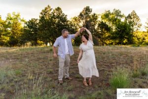 Littleton family and maternity photographer Lakewood Heritage Center Belmar Park baby bump boy mother father son summer foothills photography sunset wildflowers