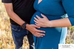 Littleton family and maternity baby photographer dog South Valley Open Space park Colorado red rocks sunset photography