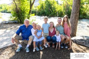 Littleton family photographer extended grandparents grandchildren boy girls siblings Clear Creek History park Golden Colorado photography