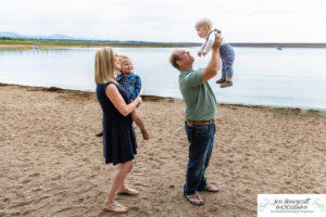 Littleton family photographer Chatfield State park photography beach water kids siblings brother sister mother father parenthood young children photo session