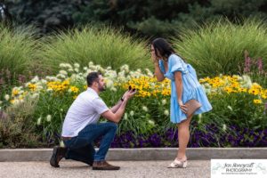 Littleton wedding photographer proposal proposed engaged ring Texas Colorado photography Cheeseman Park flowers summer she said yes Mr Mrs