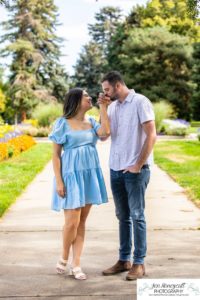 Littleton wedding photographer proposal proposed engaged ring Texas Colorado photography Cheeseman Park flowers summer she said yes Mr Mrs