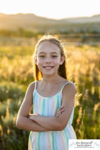 Littleton family photographer mini photo session sunset light sisters girls mother father girls daughters foothills Colorado photography
