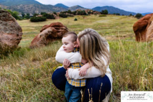 Littleton family photographer extended grandparents grandchildren red rocks Ken Caryl Valley siblings brothers boys photography sunset Colorado foothills