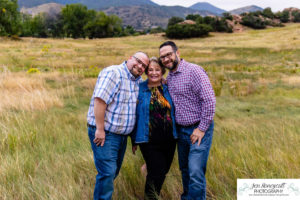 Littleton family photographer extended grandparents grandchildren red rocks Ken Caryl Valley siblings brothers boys photography sunset Colorado foothills