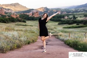 Littleton high school senior photographer Columbine Class of 2023 South Valley park red rocks sunset photography gymnast gymnastic girl teen