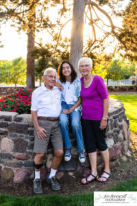 Littleton family photographer Highlands Ranch Mansion flowers sunset photography teen kid grandparents extended aunt niece visit