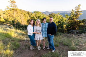 Littleton family photographer Mt. Falcon park sunset photography teen twins siblings mother father daughter son boy girl summer outdoors photo session