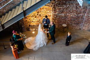 Littleton wedding photographer urban setting Denver photography bride and groom mr. mrs. married marriage distillery Archetype