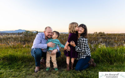 The {L} family mini photo session at sunset by Littleton photographer