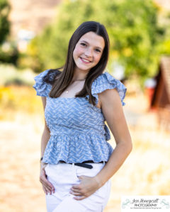 Littleton high school senior photographer class of 2023 SkyView Academy Highlands Ranch Golden Colorado teen girl cap and gown graduate river creek photography