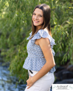 Littleton high school senior photographer class of 2023 SkyView Academy Highlands Ranch Golden Colorado teen girl cap and gown graduate river creek photography