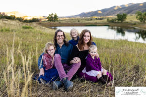 Littleton family photographer South Valley red rocks kids siblings mother father son daughter sunset photography Colorado foothills