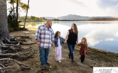 The {G} family of 4 at Harriman Lake by Littleton photographer