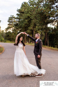 Littleton wedding photographer Chief Hosa Lodge Evergreen fall marriage married sunset photography white dress bridesmaids