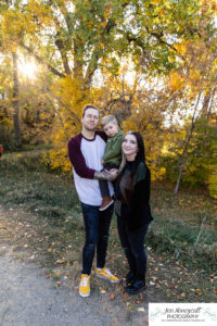 Littleton family photographer fall colors leaves Fly'N B park extended cousins grandparents siblings photography crying baby sunset Highline Trail boy girls