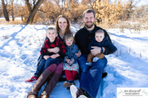 Littleton family photographer Stone House Lakewood photography baby boy big sister Down Syndrome child snow