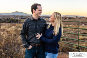Littleton family photographer mini photo session sunset Colorado foothills brother sister siblings Denver photography