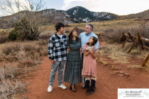 Littleton family photographer Red Rocks Amphitheatre kids teens brothers sister friends grandmother extended sunset photography fall Thanksgiving trip view Arizona foothills Colorado