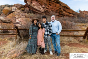 Littleton family photographer Red Rocks Amphitheatre kids teens brothers sister friends grandmother extended sunset photography fall Thanksgiving trip view Arizona foothills Colorado