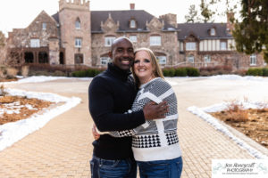 Littleton family photographer extended Highlands Ranch Mansion photography winter Christmas snow grandparents grandchild uncles six year old girl