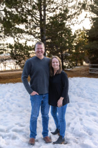 Littleton family photographer Writer's Vista winter snow boys brothers sunset light golden hour photography High Line trail Colorado snow
