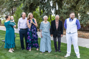 Littleton family photographer wedding elopement bride and groom grandparents dress twins babies girl boy parents Colorado photography Highlands Ranch Mansion