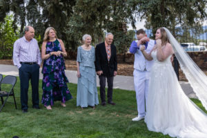 Littleton family photographer wedding elopement bride and groom grandparents dress twins babies girl boy parents Colorado photography Highlands Ranch Mansion