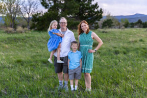 Littleton family photographer mini photo session siblings brother sister Colorado foothills spring Mother's Day