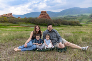 Littleton family photographer South Valley Open Space park Colorado red rocks toddler kids baby girl boy photography